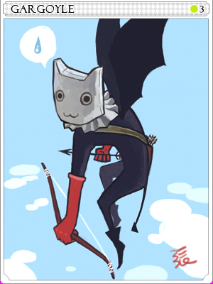 가고일 카드 illustration