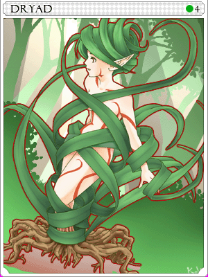 드라이어드 카드 illustration