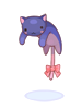 Navy Drooping Kitty