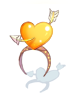 Golden Valentine Heart Hairband