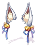 Costume: White Fox Ear Bell Ribbon