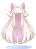 Costume: White Cat Straight Long