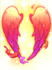 Costume: Wavy Red Angel Wings