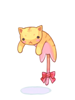 Yellow Drooping Cat