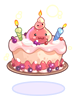 의상 생일 케이크 모자
